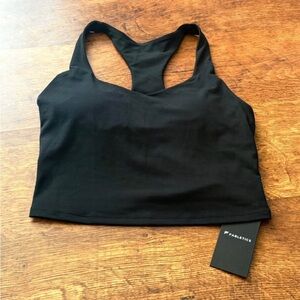 Fabletics Sleek Black Sports Bra